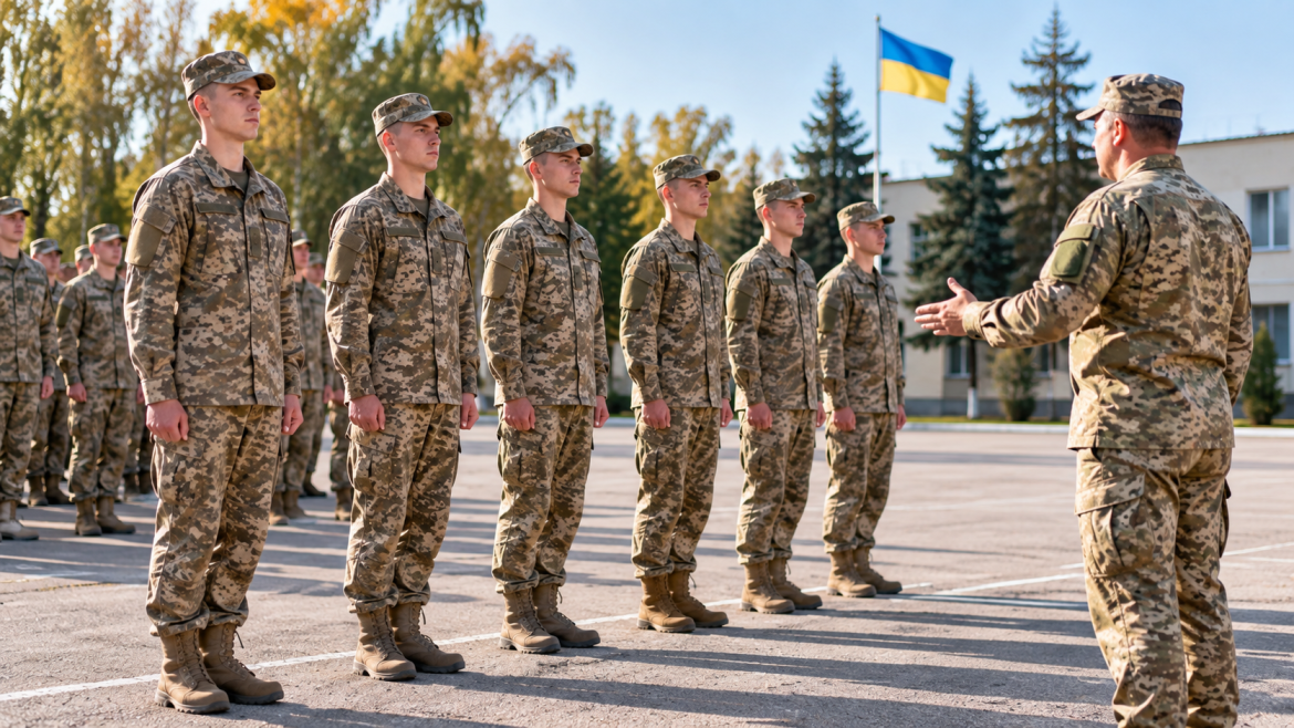 Стройова підготовка новобранців ЗСУ