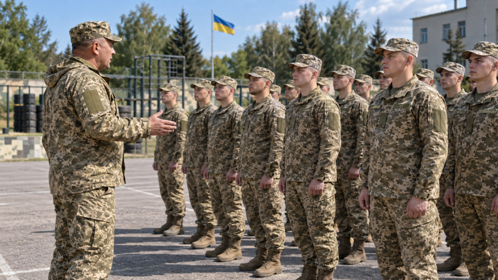 Основні команди під час стройової підготовки